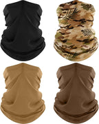 ROXUN 4 Pack Neck Gaiter, Cooling Breathable Face Mask UV Protection Scarf by Roxun