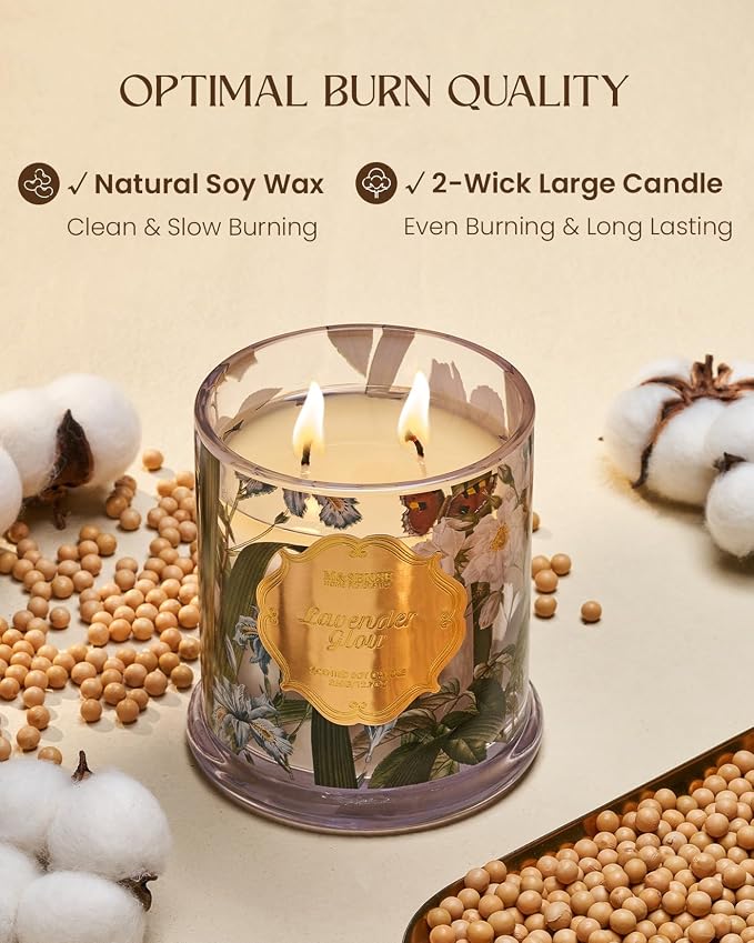 M&SENSE Lavender Scented Soy Candle - Image 4