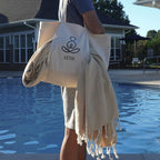ATANI 69x35 in Oversized Turkish Beach Towel Set - Image 4