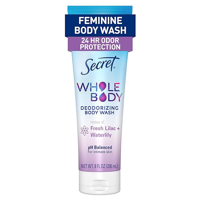 Secret Feminine Wash, 24 HR Deodorizing Feminine Body Wash by Secret