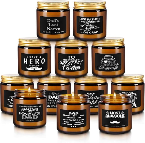 12-Pack Amber Jar Scented Candles, Natural Soy Wax and Premium Essential Oils. - Image 2