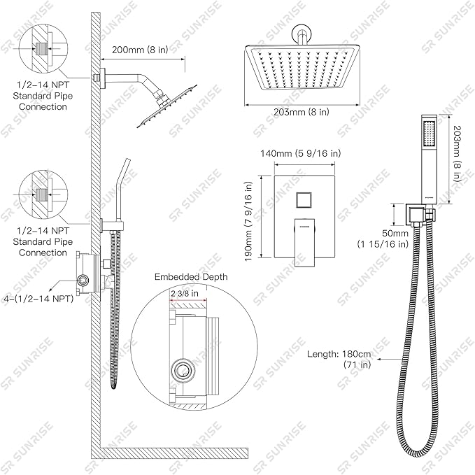 SR SUN RISE Shower System - Image 7