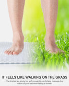 OTHWAY Non Slip Grassy Bathtub Mat : 25.6X13.4 inches Sturdy But Soft Bath - Image 5