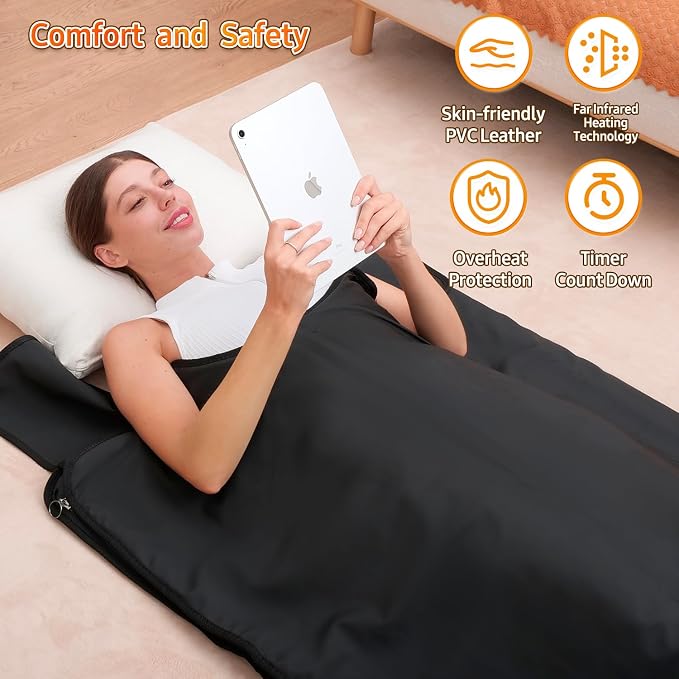 Infrared Sauna Blanket for Home: Large Portable Design for Full Body Detox & - Image 3