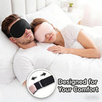 3D Blackout Cooling Gel Eye Mask: 6oz Weighted Cold Compress, Deep Relaxation & - Image 5