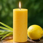 Citronella Candles Pillar, 2.8x6 Inch, 75 Hours Long Burn Time, Citronella by MOSROAD