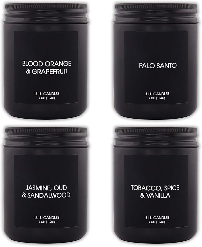 Lulu Candles | 4 Pack Scented Candles Gift Set | Gift Set by LULUCANDLES