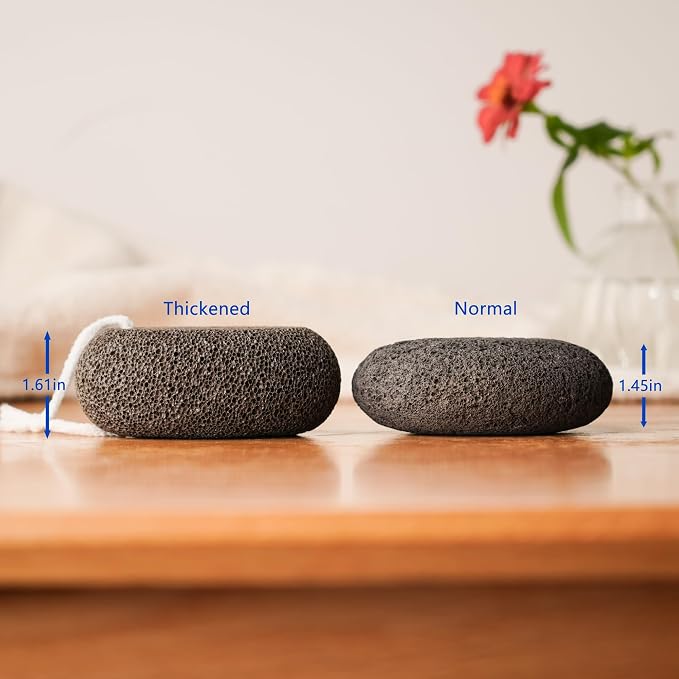 Extra Thick Pumice Stone for Feet and Hands – Ergonomic, Durable Natural Foot - Image 5