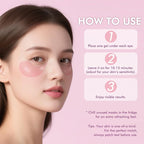 Under Eyes Patches, 40 Pairs Rose Hydrogel Eye Mask - Image 7