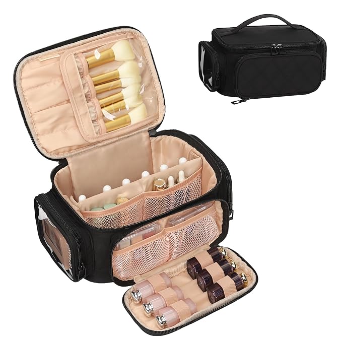 OCHEAL Makeup Bag, Travel Makeup Organizer Bag - Image 9