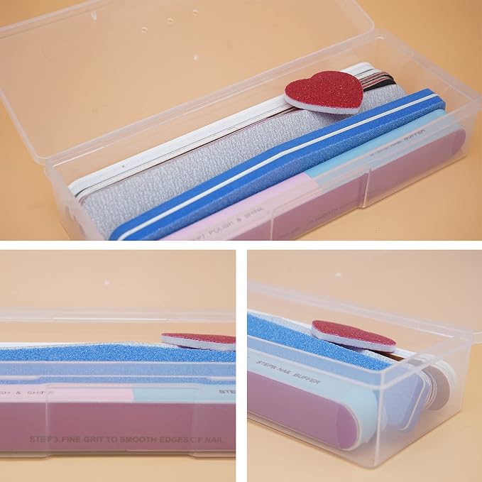 Lokyango Clear Manicure Tool Box, Personal Nail Box Storage Case - Image 5