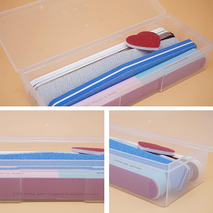 Lokyango Clear Manicure Tool Box, Personal Nail Box Storage Case - Image 4