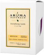 Aroma Naturals Patchouli and Frankincense Essential Oil White Scented Pillar - Image 2