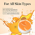 BLOOMORA Vitamin C & Caffeine Under Eye Patches, Under Eye Mask - Image 7