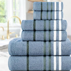 CASA COPENHAGEN Exotic 6Pcs 100% Egyptian Cotton Designer Towels Gift Set- - Image 2