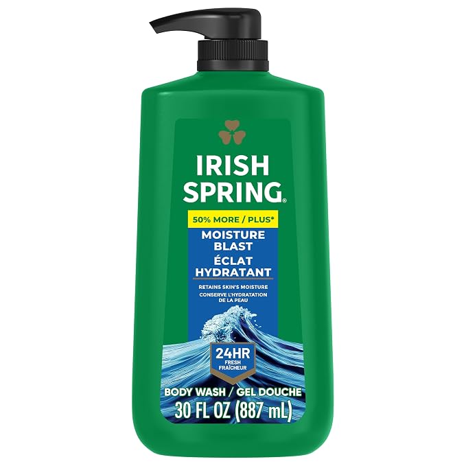 Irish Spring Mens Body Wash, Moisture Blast Body Wash by IrishSpring