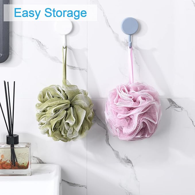 AmazerBath Loofah Sponge 60g/Piece, Exfoliating Bath Sponge Body Scrubber - Image 7