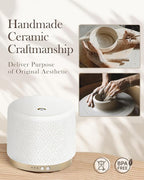 Ceramic Essential Oil Diffuser, 280ml 2.4MHz Ultrasonic Cool Mist Aromatherapy - Image 5