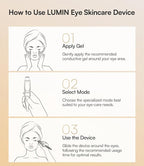 INIA 4-in-1 Eye Massager Tool Under Eye Red Light Therapy - Image 6