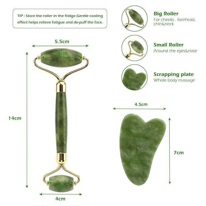 Deciniee Jade Roller and Gua Sha Set - Image 5