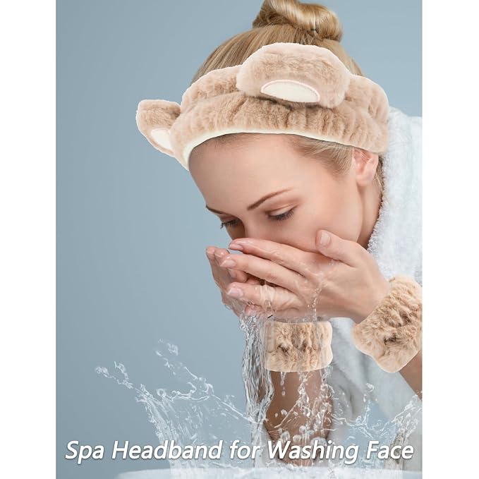 VELSCRUN Spa Headband, Makeup Face Wash Skincare Headbands, Stuff - Image 2