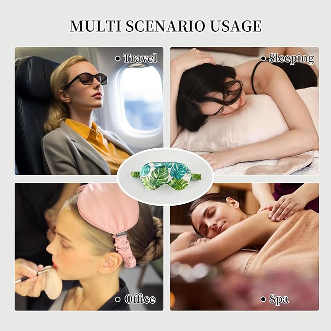 THXSILK Sleep Mask 100% 19 Momme Pure Mulberry Silk Super Smooth Cooling - Image 6