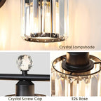Modern 3 Light Crystal Vanity Light, Crystal Bathroom Light Fixtures, Compatible - Image 4