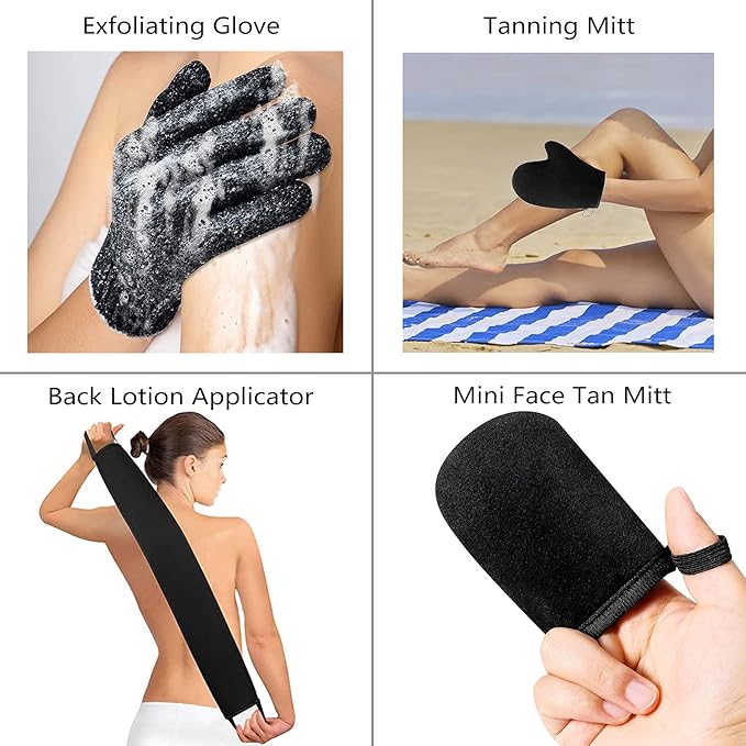 5 Pack Self Tanning Mitt Applicator Kit - Image 2