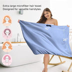 2-Pack Women's Microfiber Hair Towel Wrap - Image 4