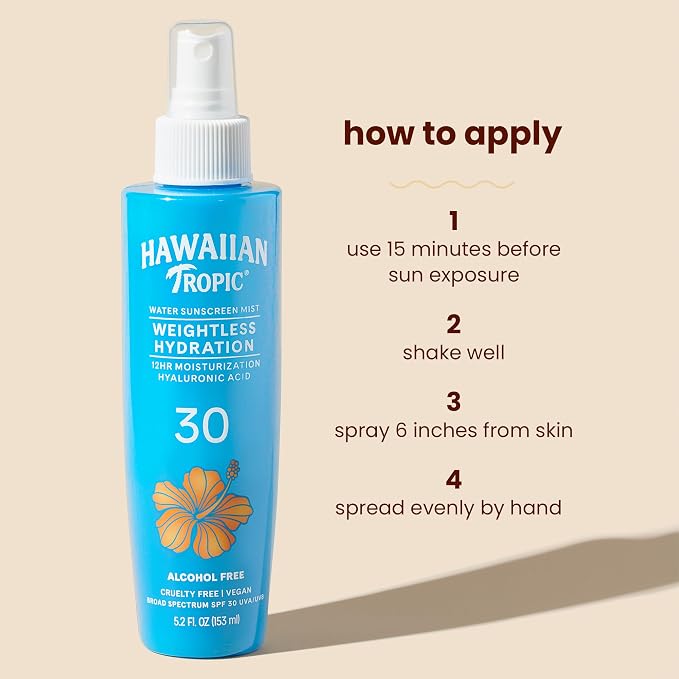 Hawaiian Tropic Weightless Hydration Water Mist - Image 5