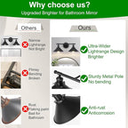 Bathroom Light Fixtures 2-Light Matte Black Farmhouse Vanity Lights - Image 5