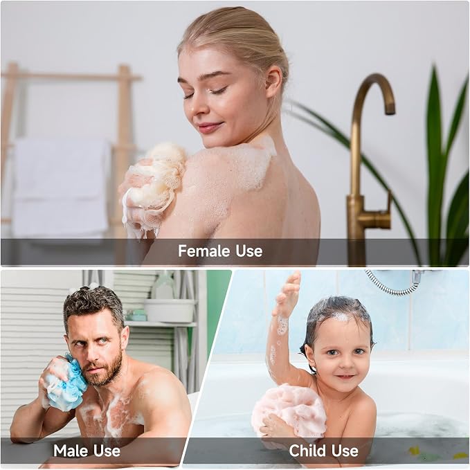 Luffa Loofah Sponge Shower Loofahs 50g Shower Bath Sponges Exfoliating Mesh - Image 7