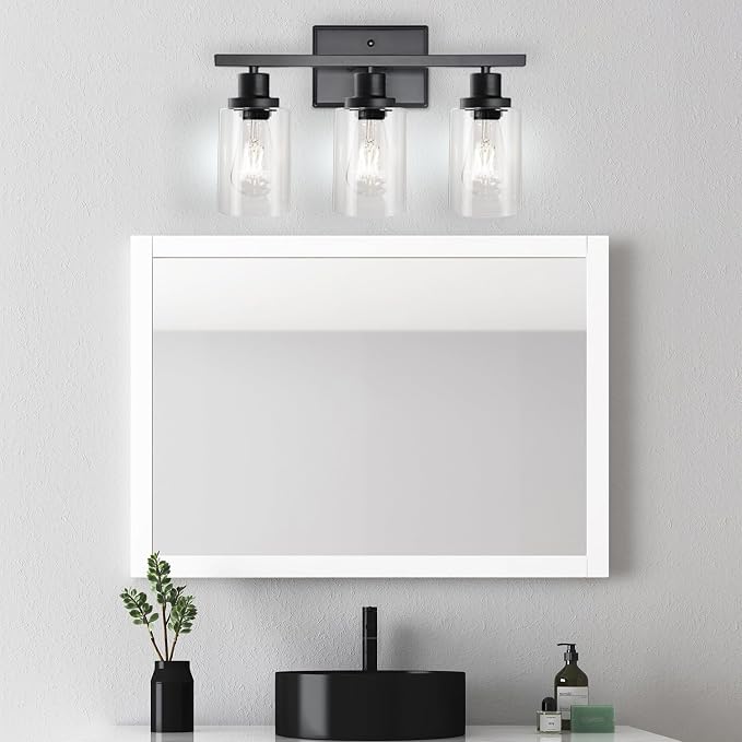 Ascher Bathroom Vanity Light Fixtures, 3 Light Wall Sconces Lighting - Image 7