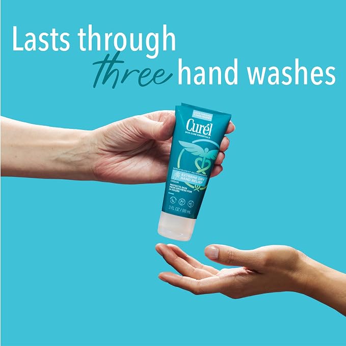 Curel Extreme Dry Hand Relief, Dermatologist Recommended, Long-Lasting Cream - Image 2