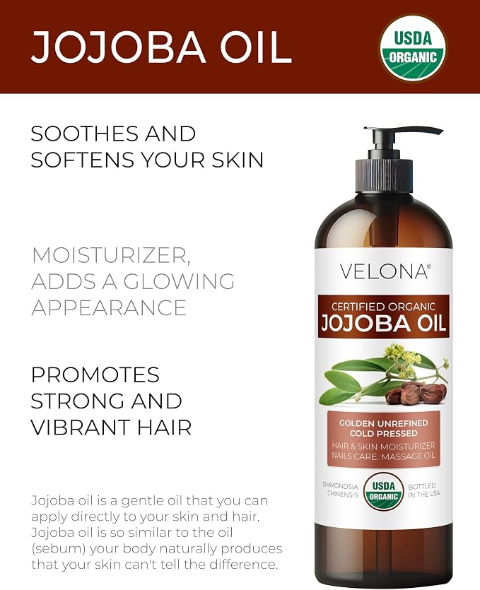 velona Jojoba Oil USDA Certified Organic - Image 2