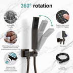 SR SUN RISE Oil Rubbed Bronze Shower System 12 Inches Brass Bathroom Luxury - Image 4