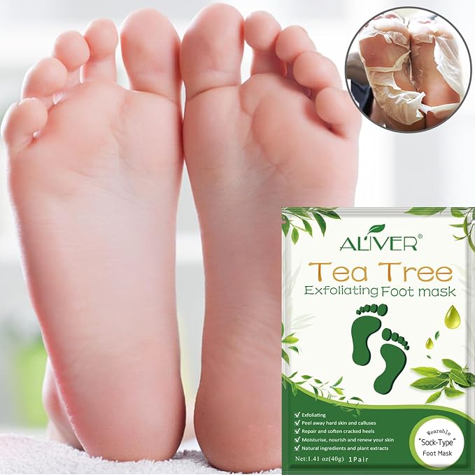 Foot Peel Mask 3 Pack， Exfoliator Peel Off Calluses Dead Skin Callus - Image 2