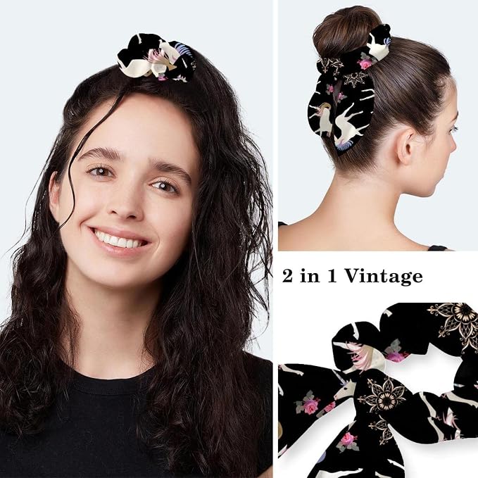 Women's Working Caps with Scrunchies Tarot Pattern Background Lace-Up Hat - Image 5