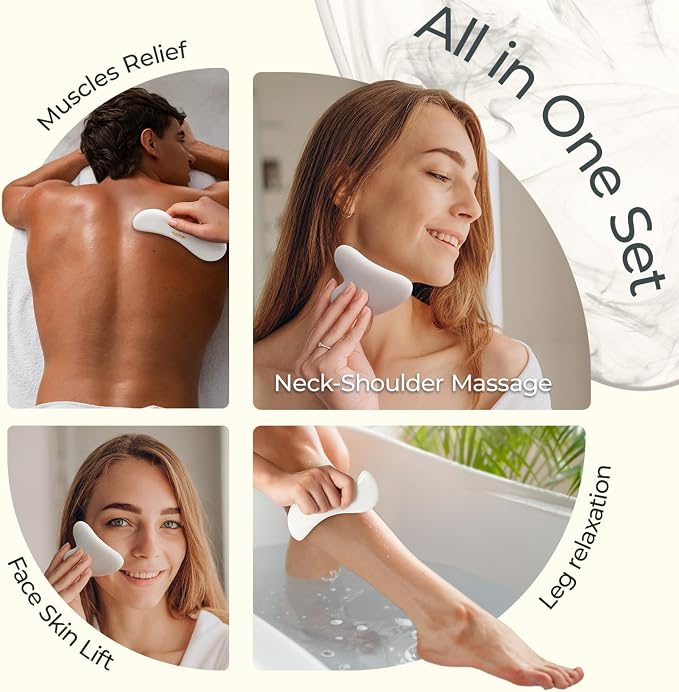 Scienlodic 2 Pcs Gua Sha Massage Tools - Image 4