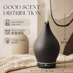 Porseme 150ml Essential Oil Diffuser Ceramic Color Changing Aroma Air Diffusers - Image 2