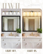 Bathroom Wall Sconces, HWH 5-Light Wall Mount Lighting Fixtures - Image 6