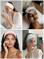 Huachi Skincare Headbands for Women Girls: Spa Headband for Washing Face Towel - Image 5