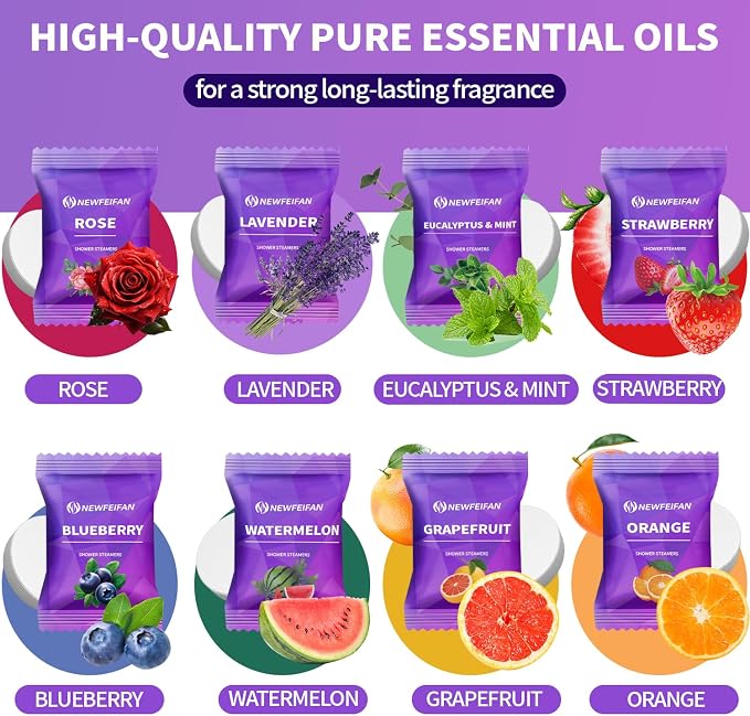 Shower Steamers Aromatherapy, Basket Set - Image 4
