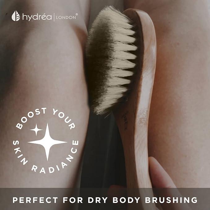 Hydrea London Dry Body Brush – Premium Exfoliating Dry Skin Brush Cactus Bristle - Image 5