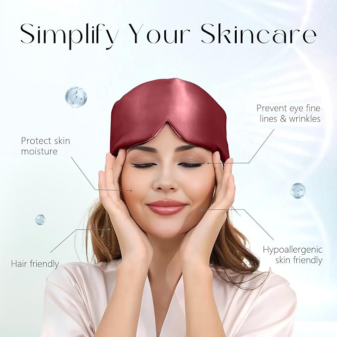 ZIMASILK 100% 22 Momme Mulberry Silk Sleep Mask - Image 3