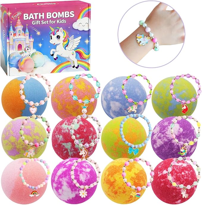 Bath Bombs for Girls with Toys Inside, Kids Bath Bombs with Jewelry Inside - Image 5