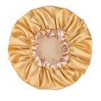Waterproof Shower Caps for Women, Solid Color Dual-Layer Elastic Band Design - Image 2