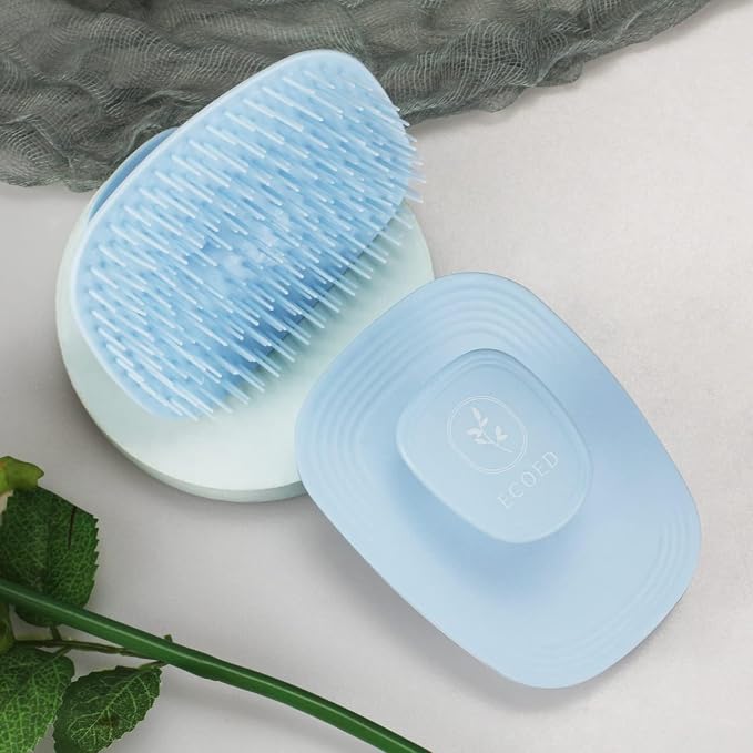 Ecoed 2 PC Scalp Massager Shampoo Brush, Scalp Scrubber & Exfoliator - Image 2
