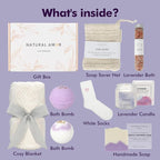 Natural Amor Lavender Blanket Spa Gift - Image 2