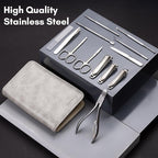 FAMILIFE Professional Manicure Set, Manicure Kit, Nail Clippers Set, Stainless - Image 2